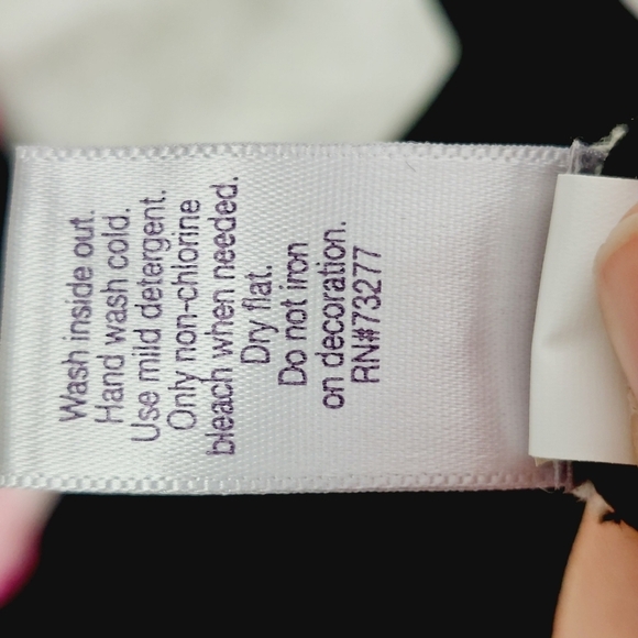 Jennifer Lopez Black Pink Floral Fold Over 3/4 Sleeve Midi Dress P6386 - Picture 7 of 8